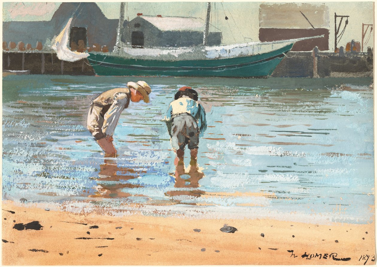 Chlapci brodění od Winslow Homer