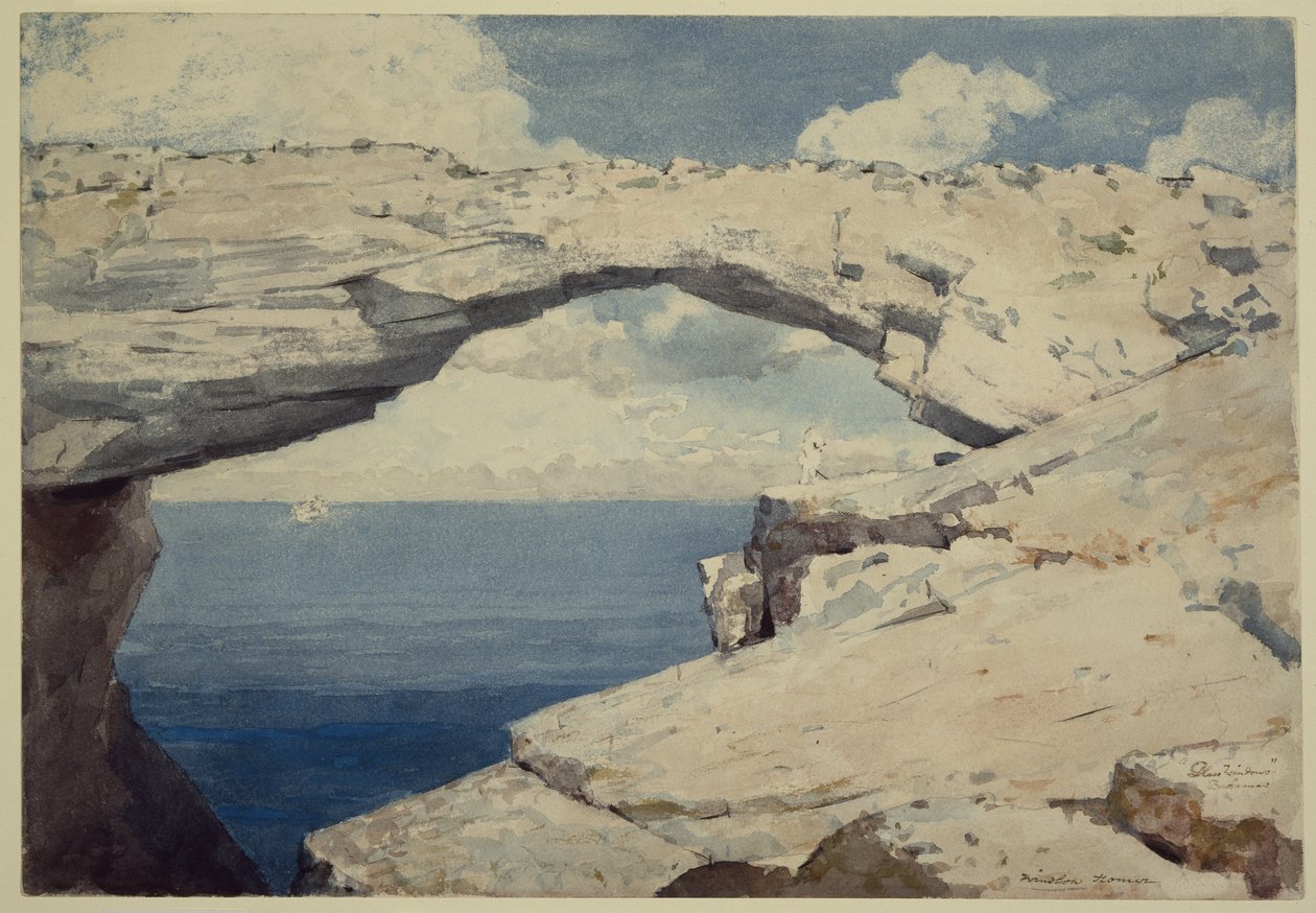 Skleněná okna, Bahamy, kolem roku 1885 od Winslow Homer