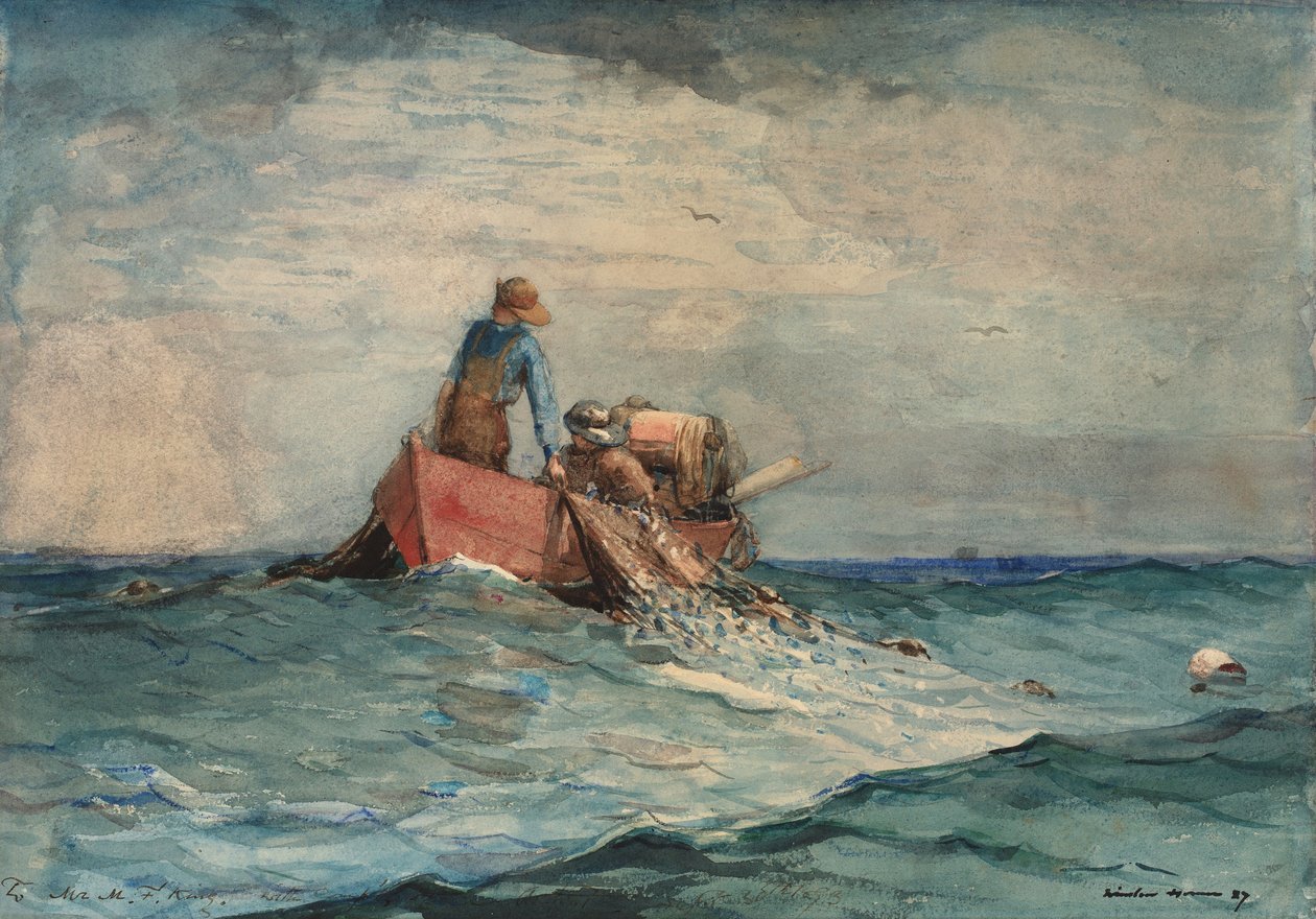 Tažení v sítích od Winslow Homer