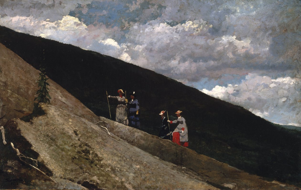 V horách od Winslow Homer