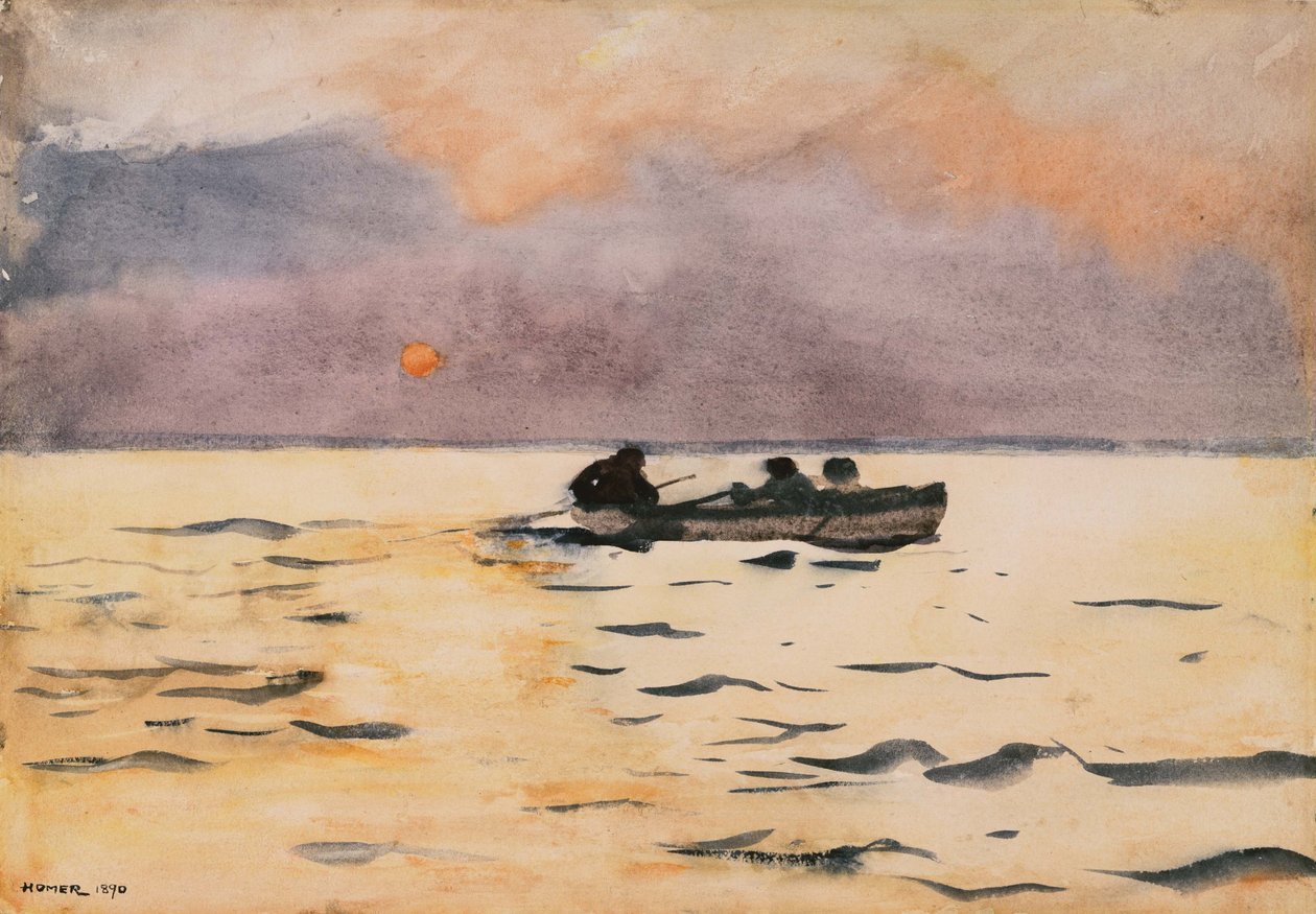 Veslování domů od Winslow Homer