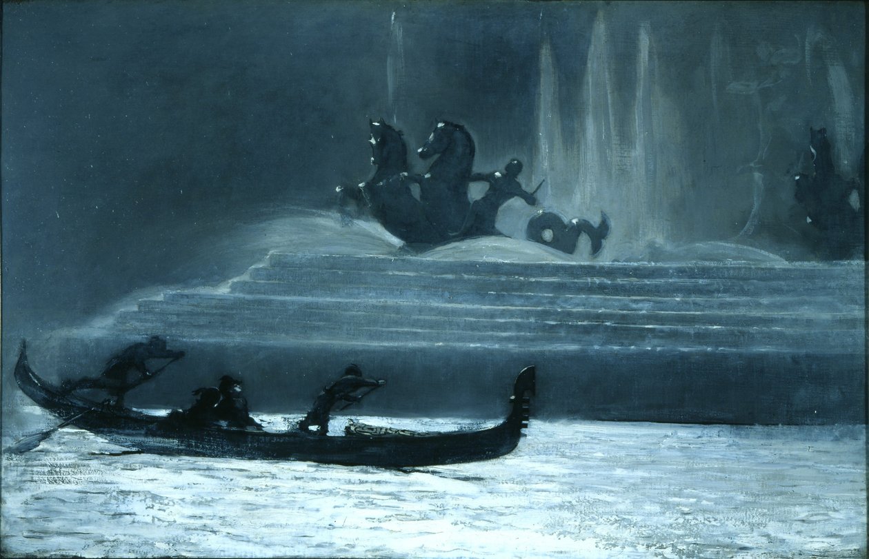 The Fountains at Night, Worlds Columbian Exposition od Winslow Homer