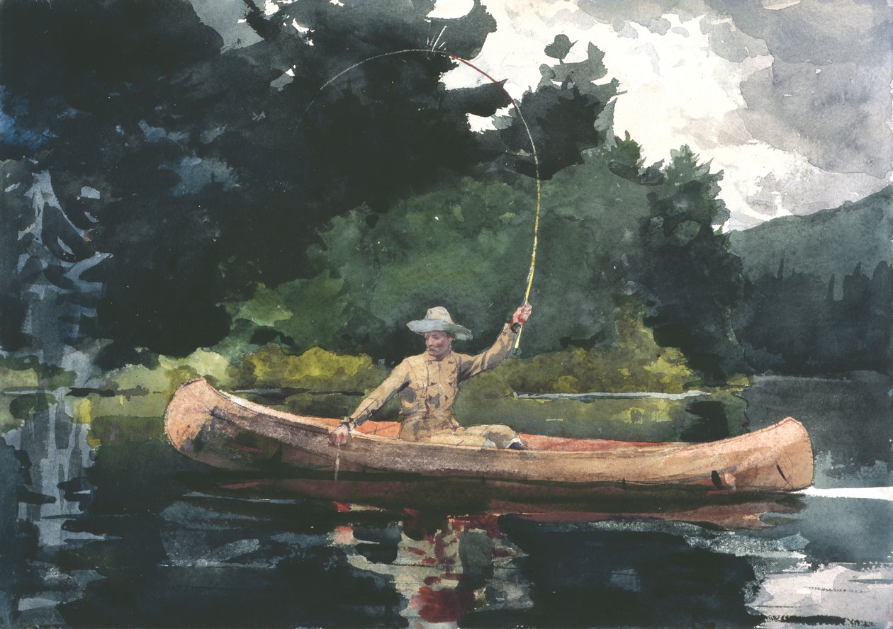 The North Woods (Playing him) od Winslow Homer