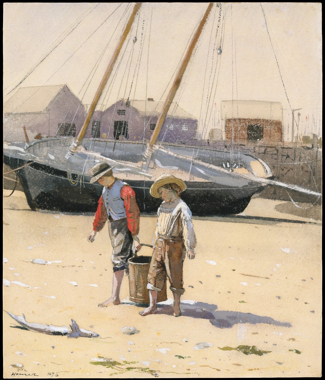 Košík škeblí od Winslow Homer