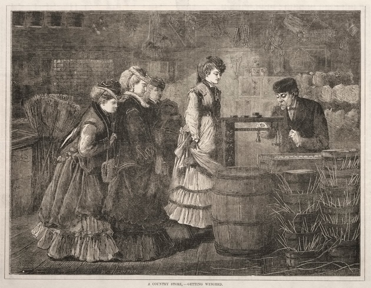 Venkovský obchod, vážení, 1871. od Winslow Homer
