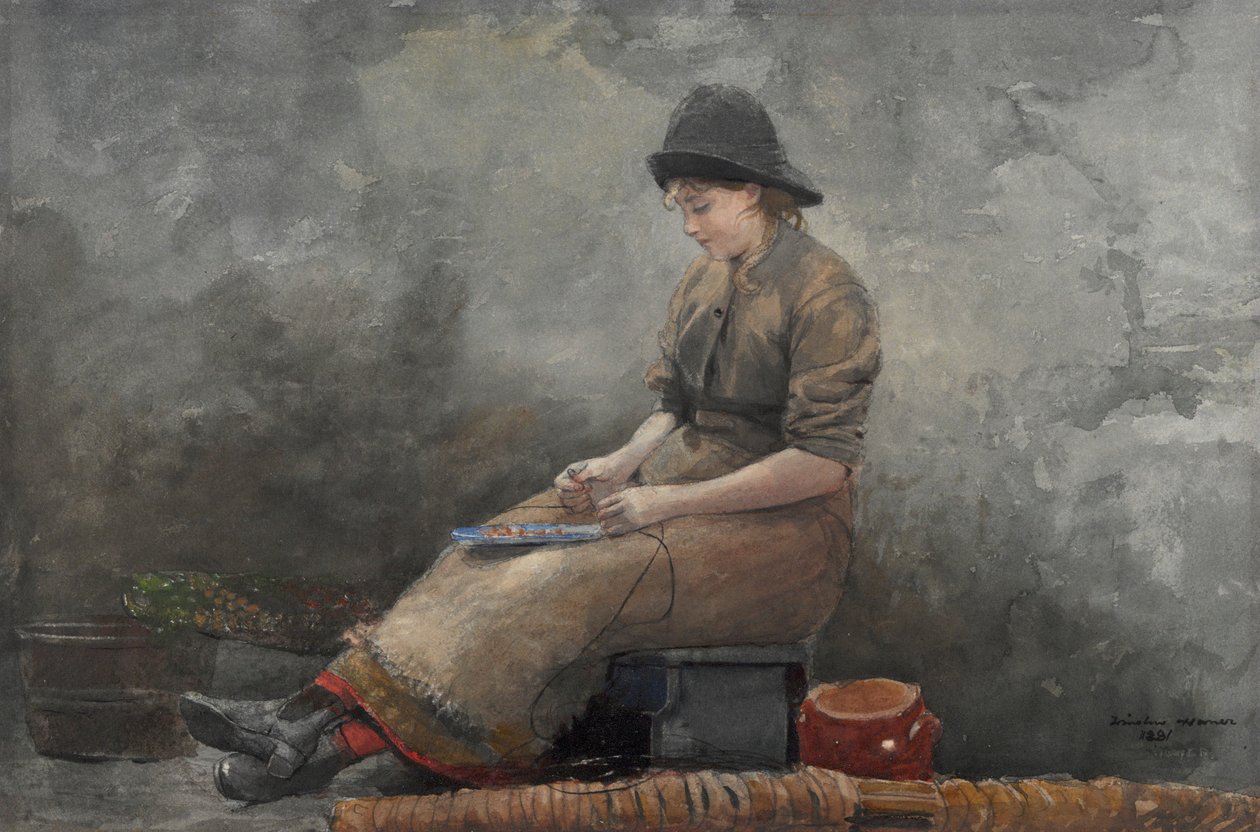 Návnady Fishergirl od Winslow Homer