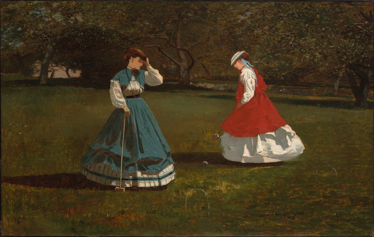 Kroketová hra od Winslow Homer
