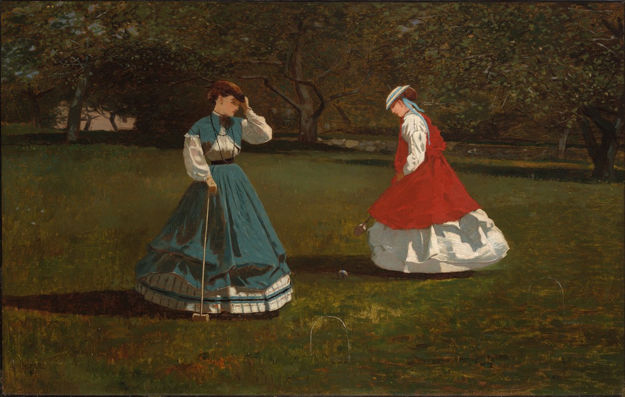 Partie kroketu od Winslow Homer