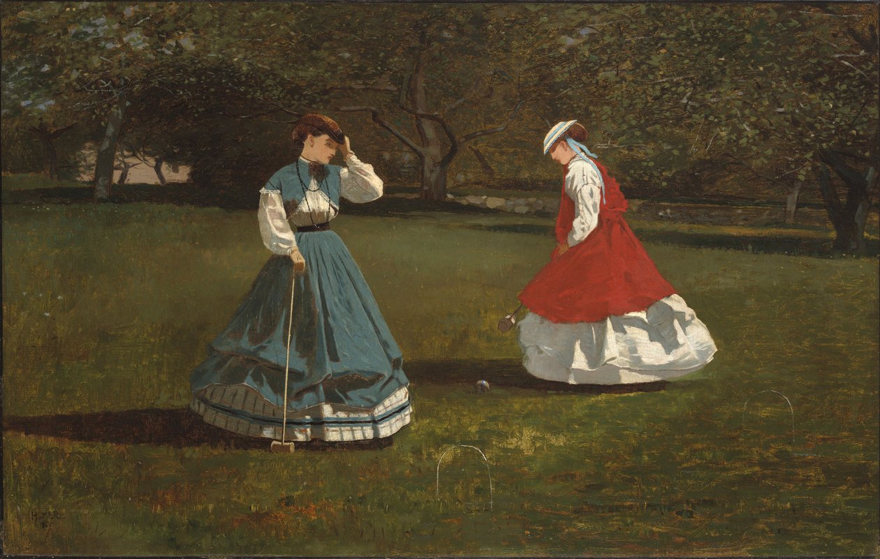 Kroketová hra od Winslow Homer