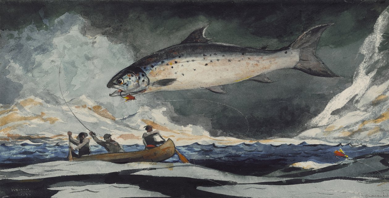 Dobrý bazén, řeka Saguenay, 1895 od Winslow Homer