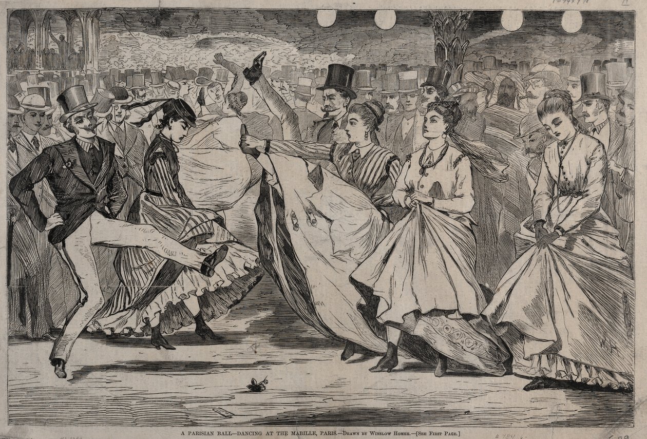 Pařížský ples – Tanec v Mabille, Paříž od Winslow Homer
