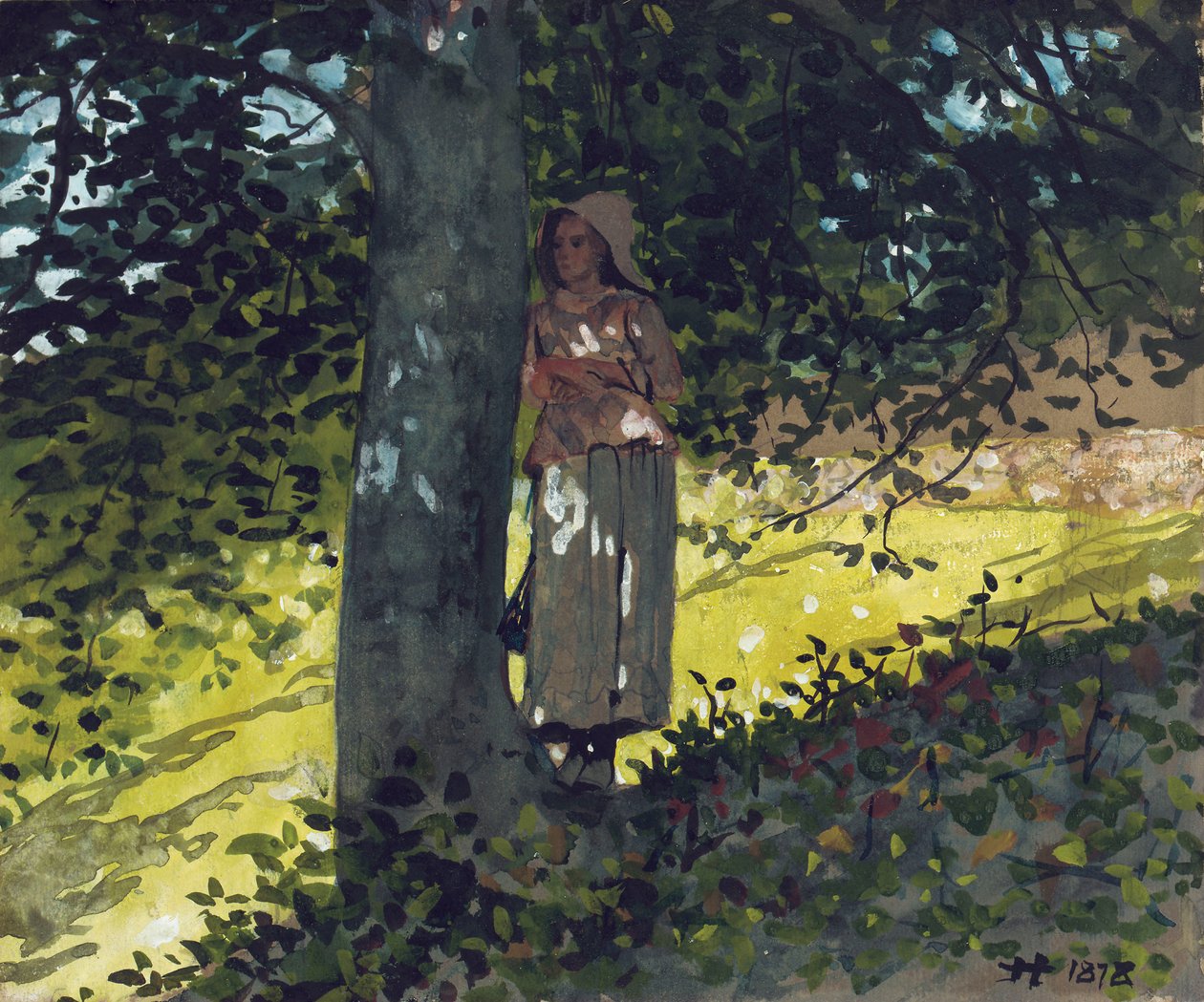 A Shady Spot, Houghton Farm, 1878 od Winslow Homer