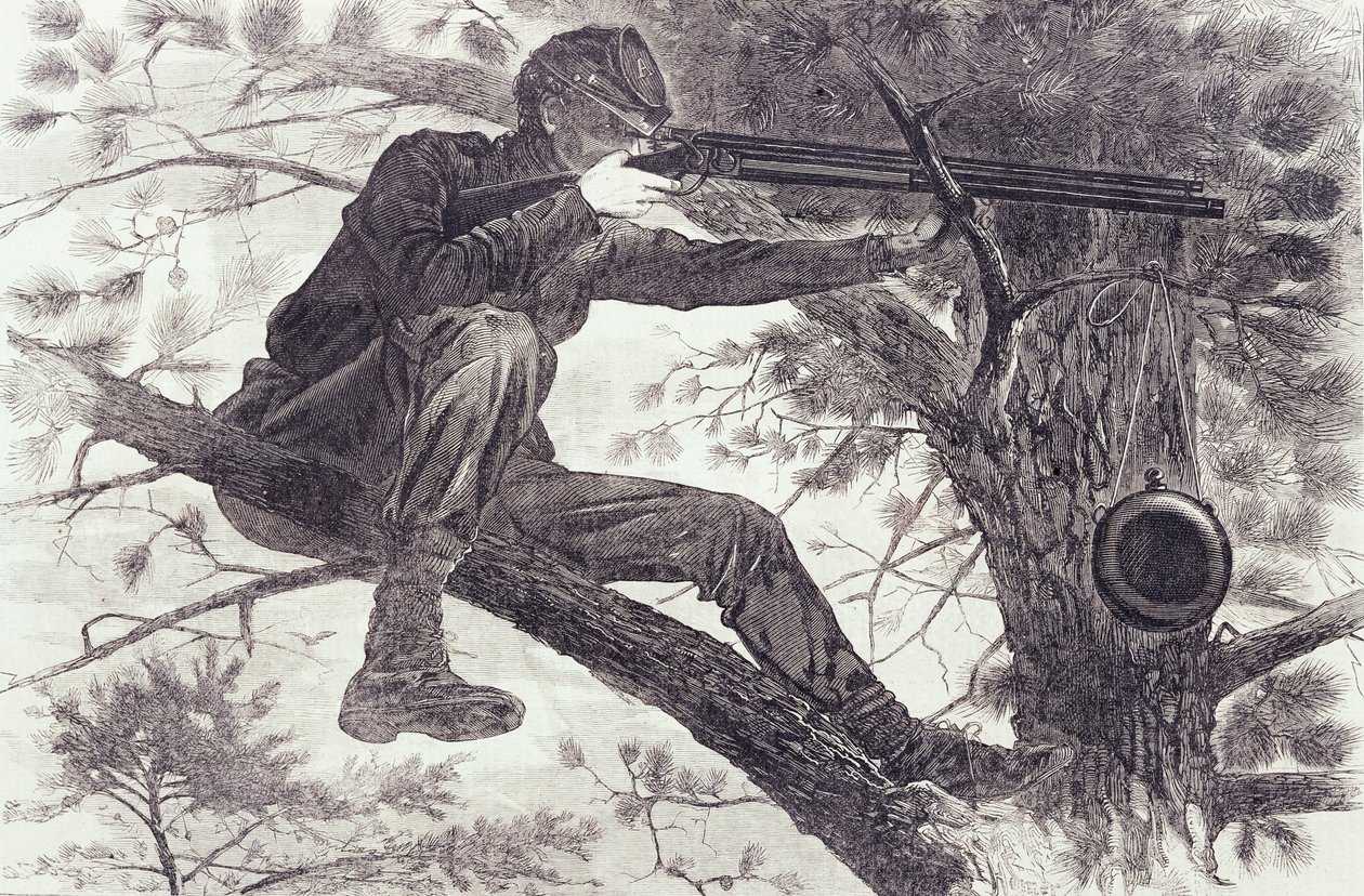 Ostrostřelec na piketu od Winslow Homer