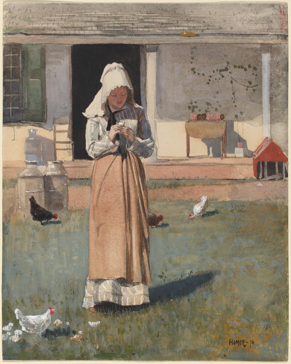 Nemocné kuře od Winslow Homer