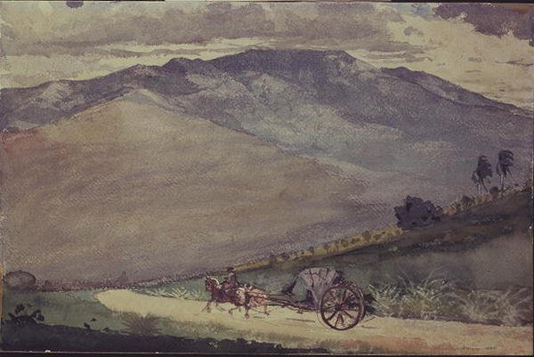 Volante na horské cestě, Kuba od Winslow Homer