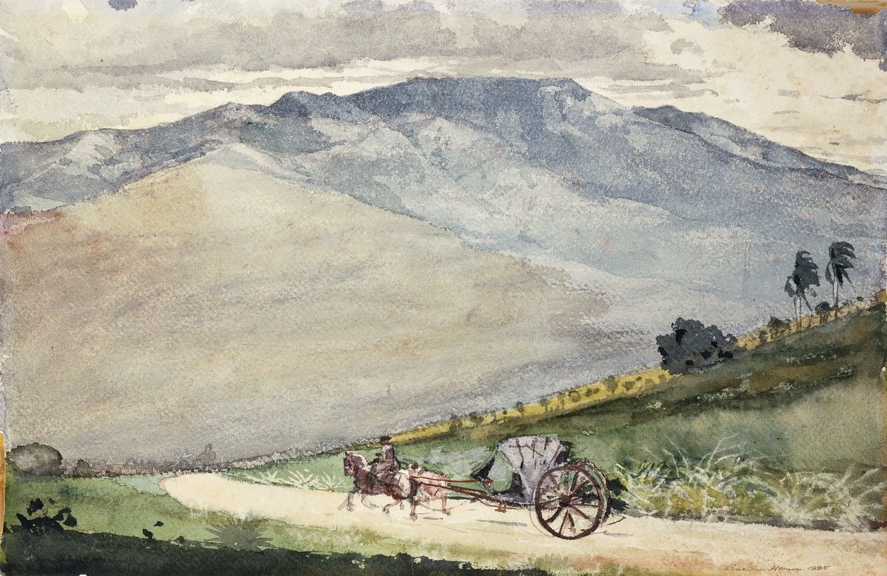 Volante na horské cestě, Kuba, 1885 od Winslow Homer