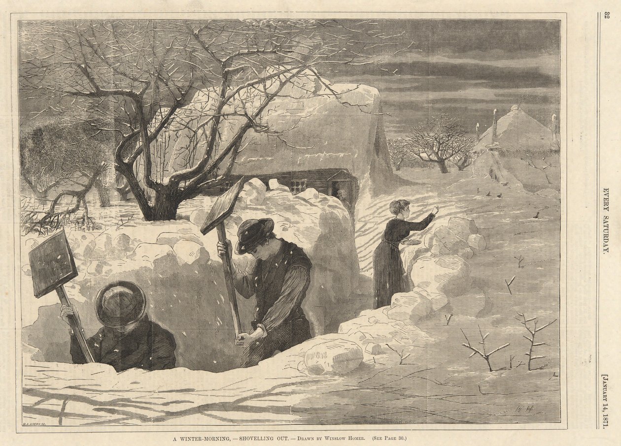 Zimní ráno od Winslow Homer