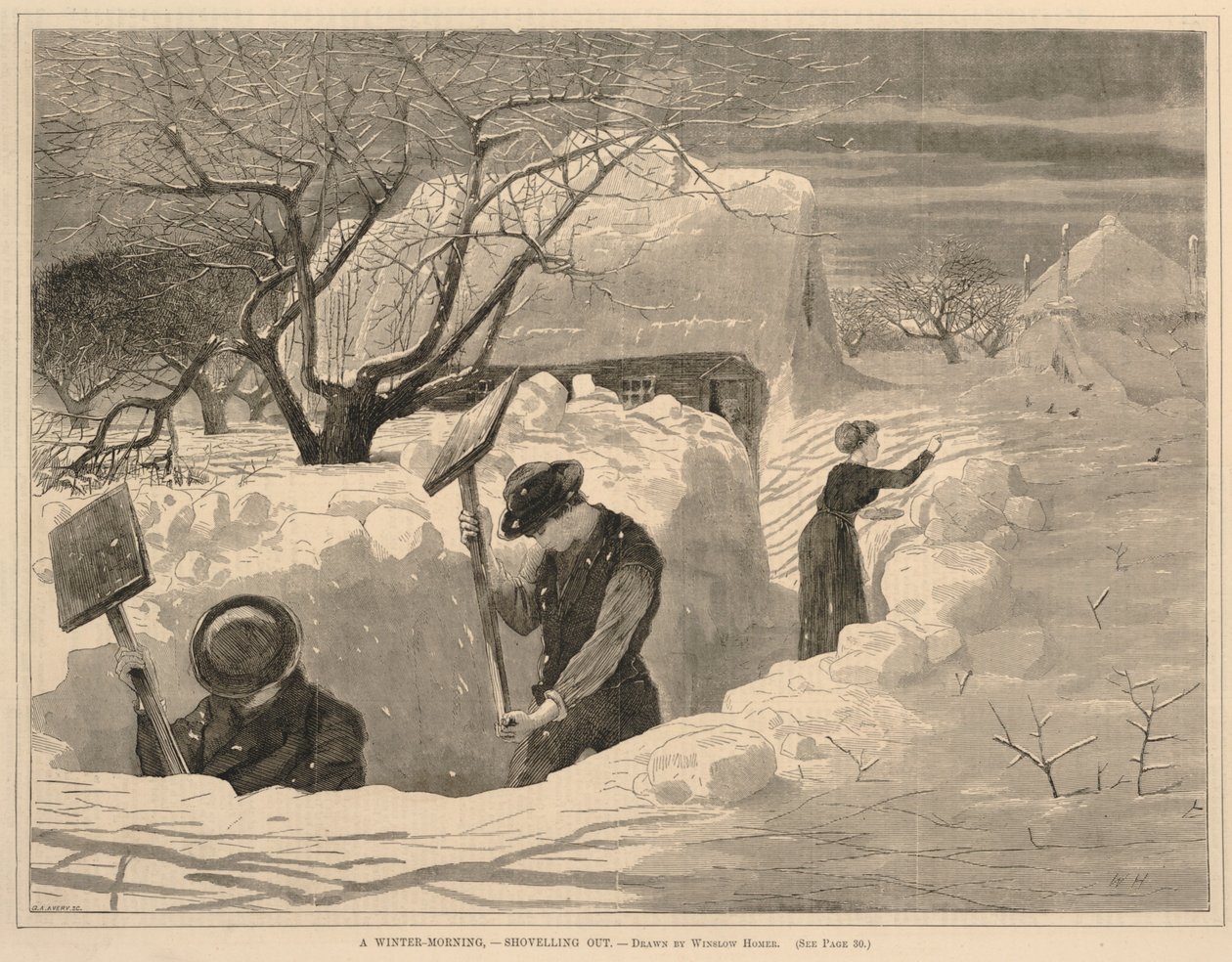 Zimní ráno-vyjížďka, z Každé soboty, 14. ledna 1871 od Winslow Homer