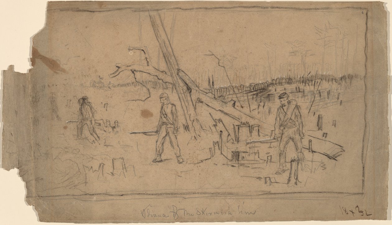 Předsunutí Skirmish Line od Winslow Homer