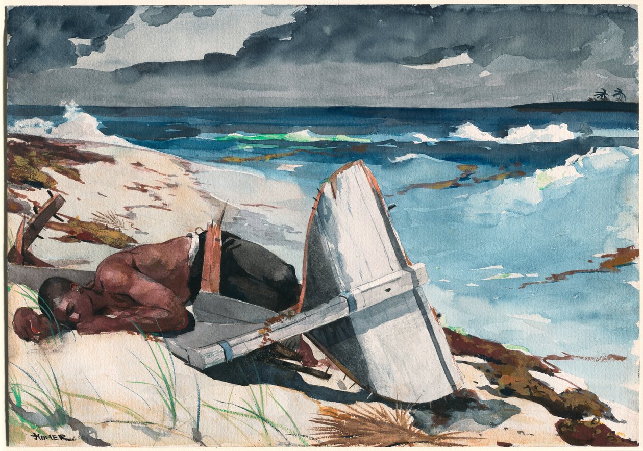 Po hurikánu, Bahamy od Winslow Homer