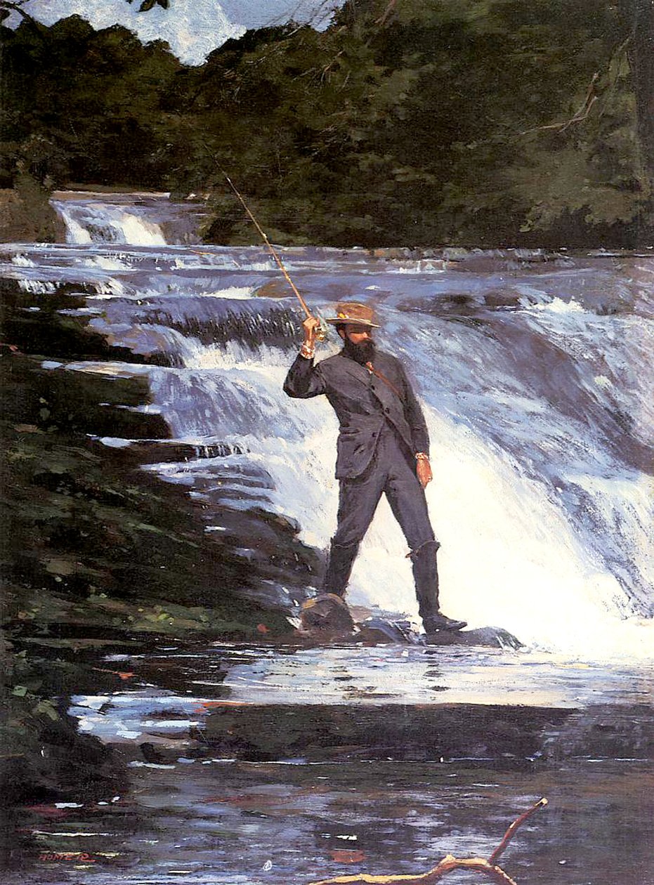 Rybář, 1874 od Winslow Homer