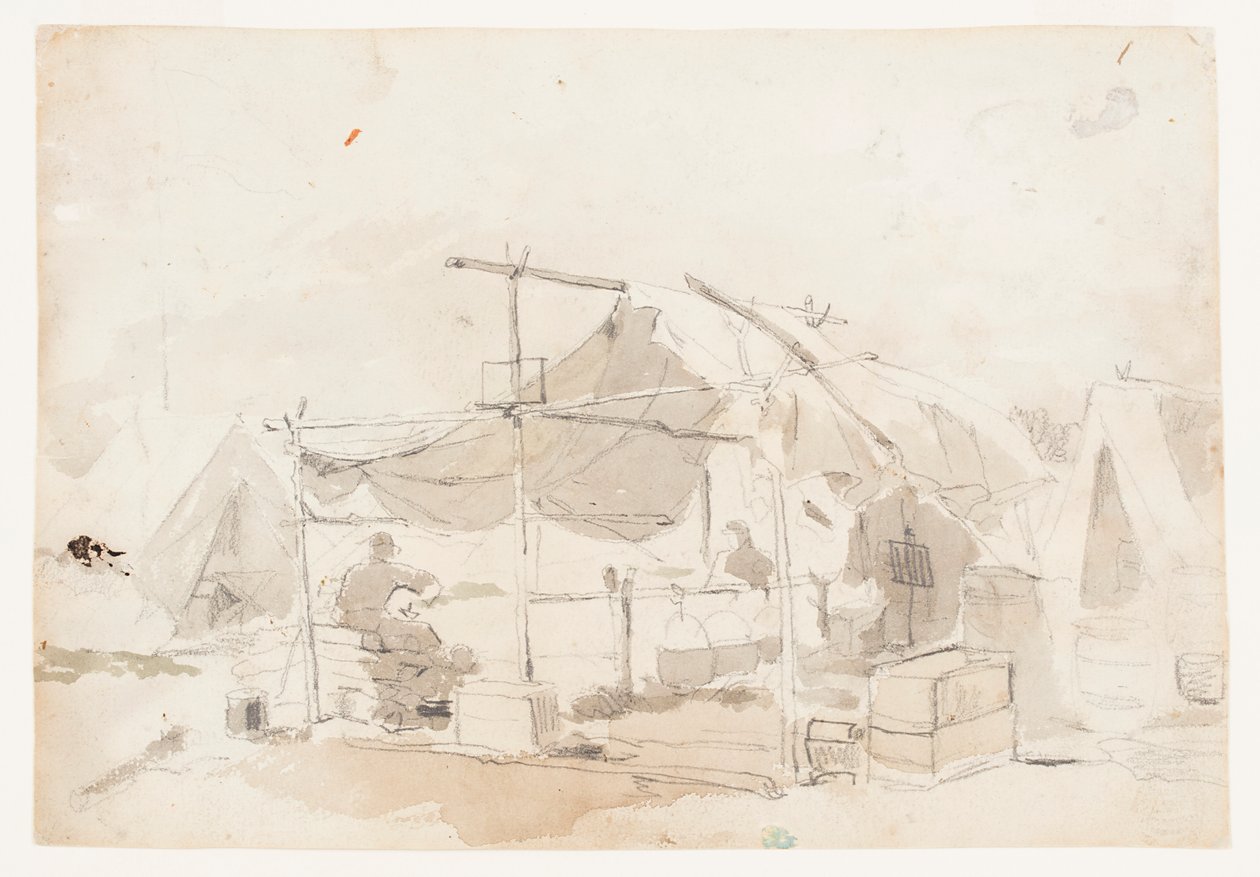 Armádní kuchařský stan od Winslow Homer