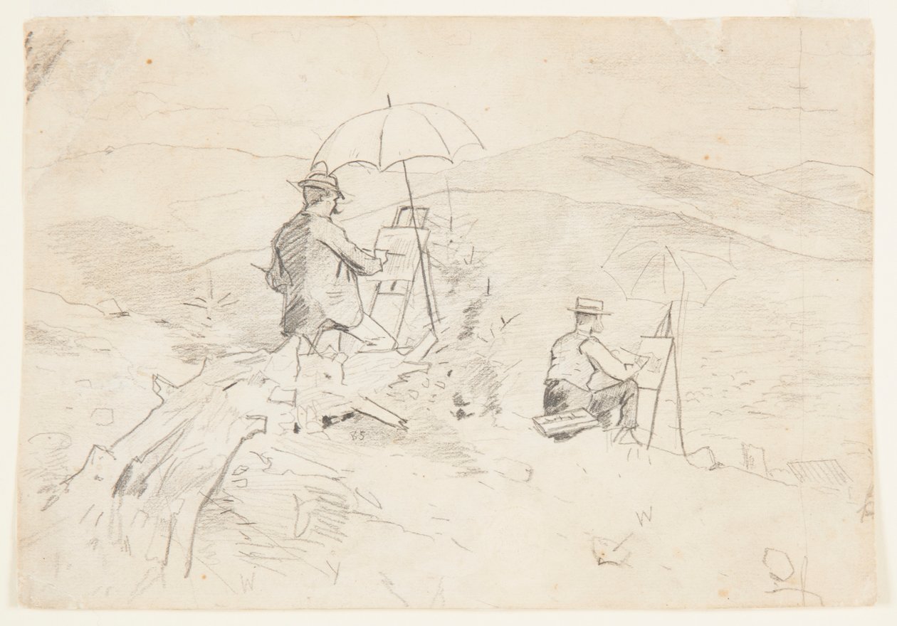 Umělci skicování v Bílých horách od Winslow Homer