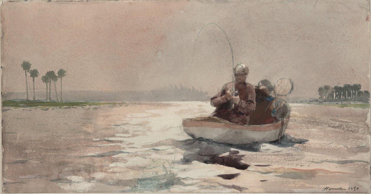 Lov okounů - Florida od Winslow Homer
