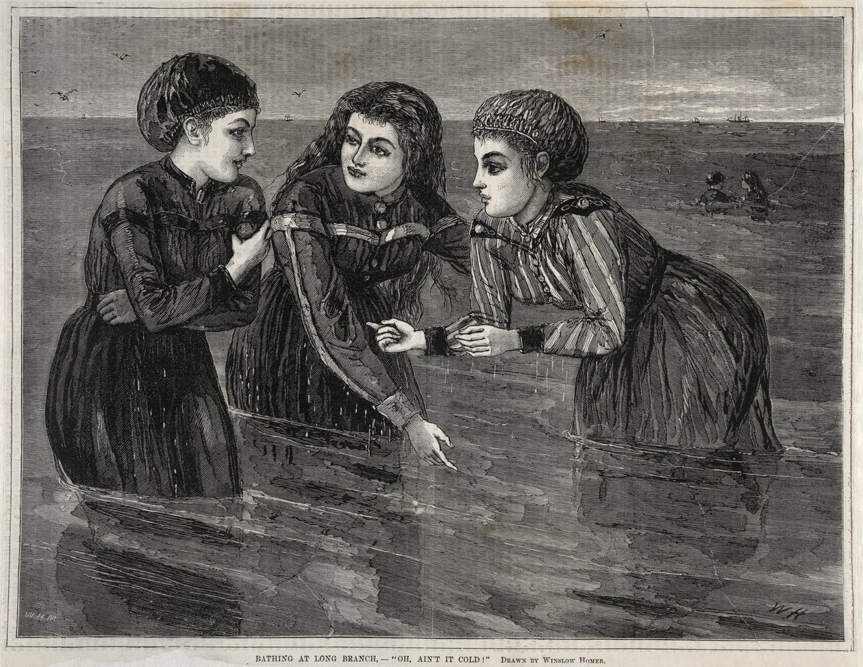 Koupání v Long Branch – „Ach, to je ale zima!“ od Winslow Homer