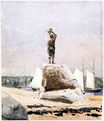 Chlapec volá Škunery od Winslow Homer