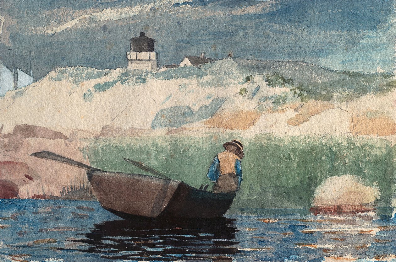 Chlapec ve člunu, Gloucester od Winslow Homer