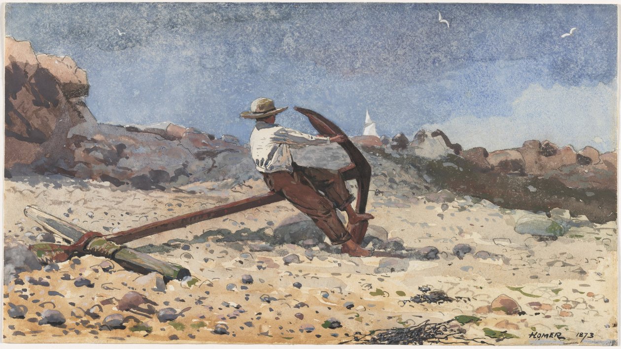 Chlapec s kotvou od Winslow Homer
