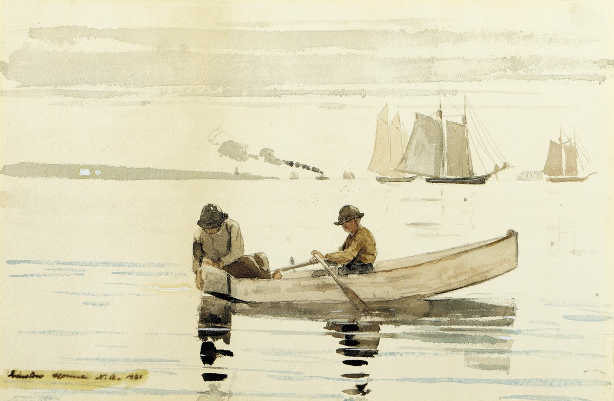 Boys Fishing, Gloucester Harbour, 1880 od Winslow Homer