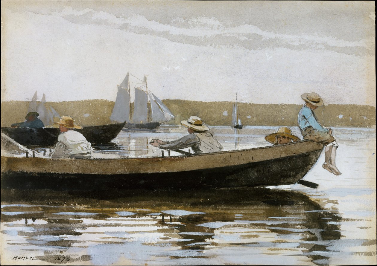Chlapci v lodi Dory od Winslow Homer
