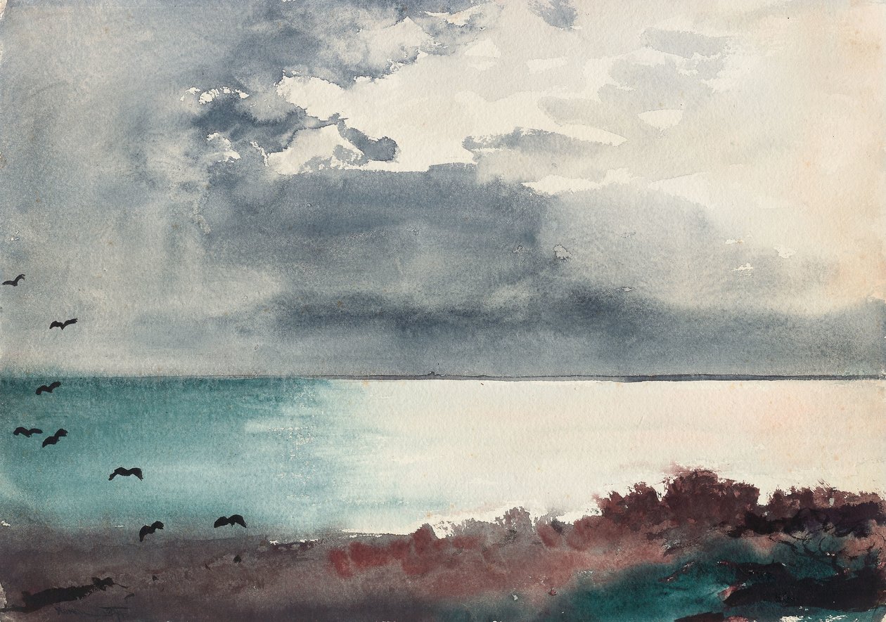 Breaking Storm, pobřeží Maine od Winslow Homer