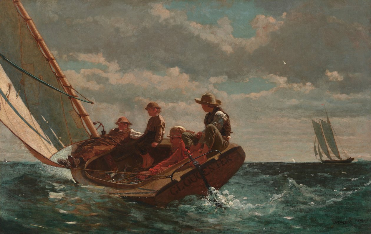 Zvedá se vítr (příznivý vítr) od Winslow Homer
