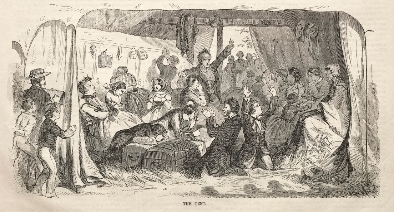 Náčrty táborových setkání:  Stan od Winslow Homer