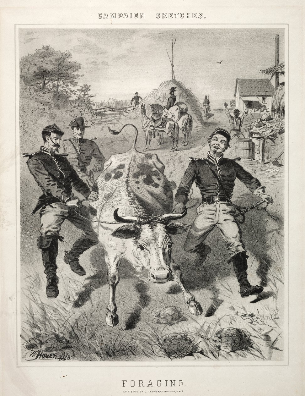 Náčrty z tažení: shánění potravy od Winslow Homer