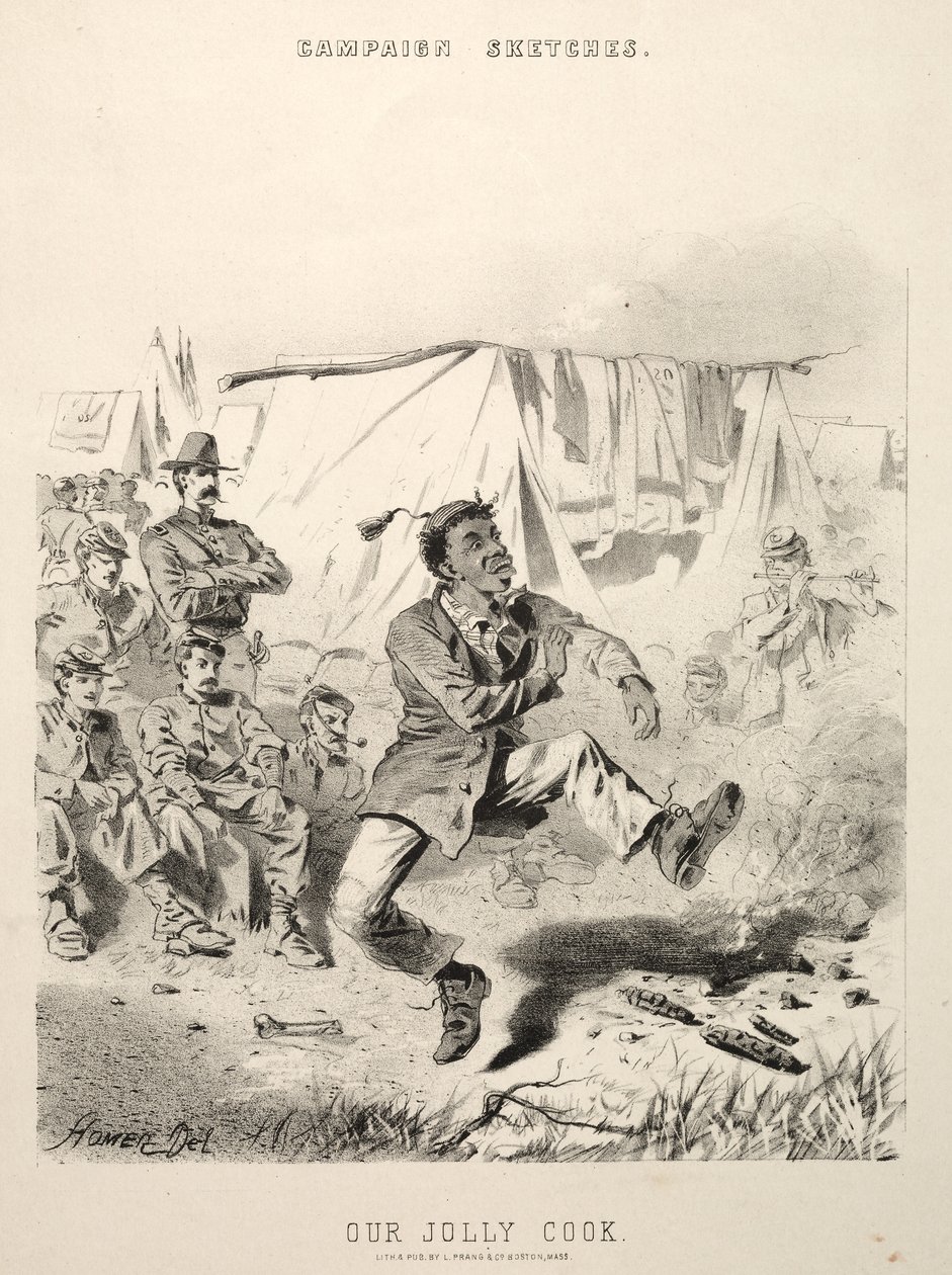 Náčrtky kampaně: Náš veselý kuchař, 1863. od Winslow Homer
