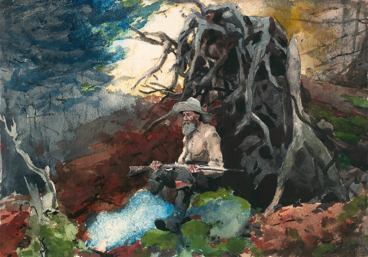 Táborák, Adirondacks od Winslow Homer