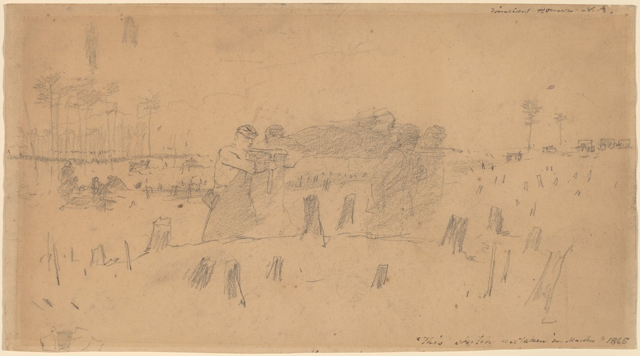 Nesení zraněného od Winslow Homer