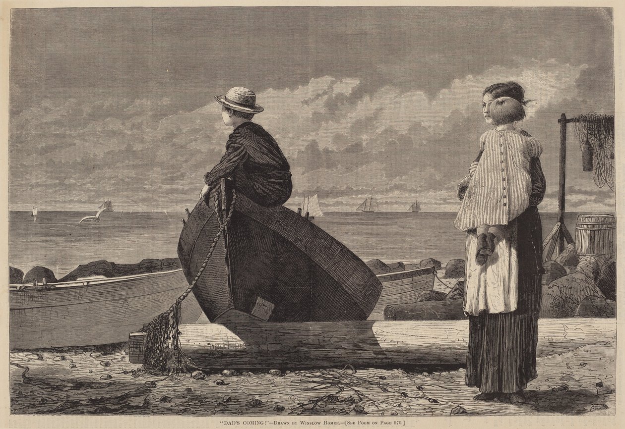 Táta přichází!, vydáno 1873. od Winslow Homer