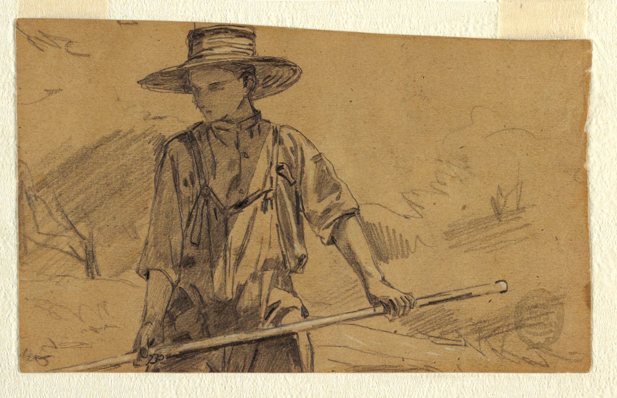 Kresba, Senoseč, asi 1864 od Winslow Homer