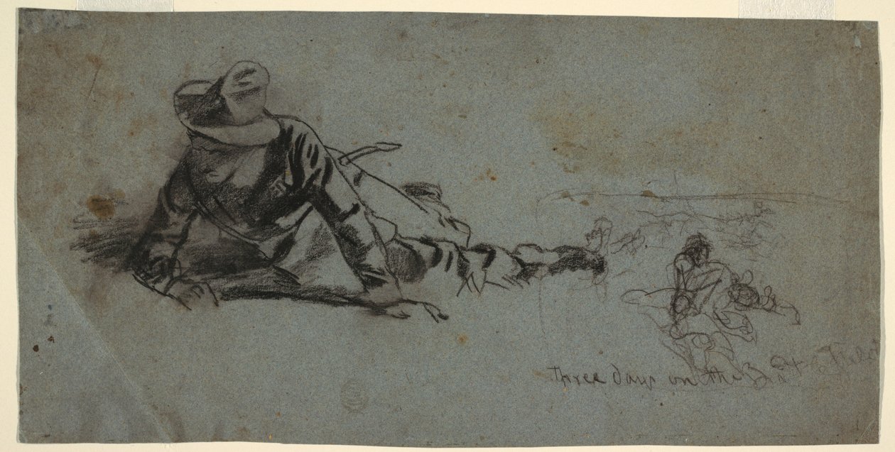 Kresba, Tři dny na frontě, asi 1863 od Winslow Homer