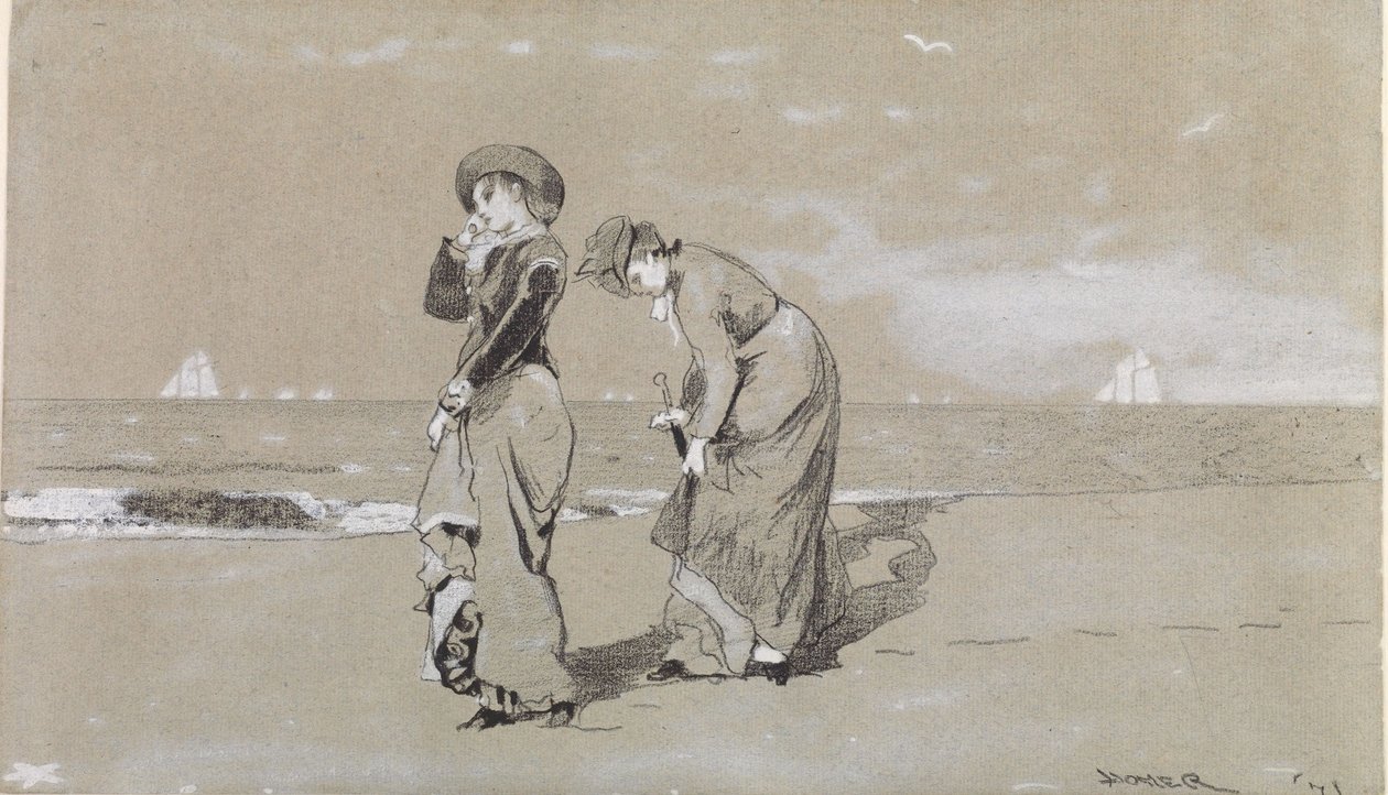 Večer na pláži od Winslow Homer