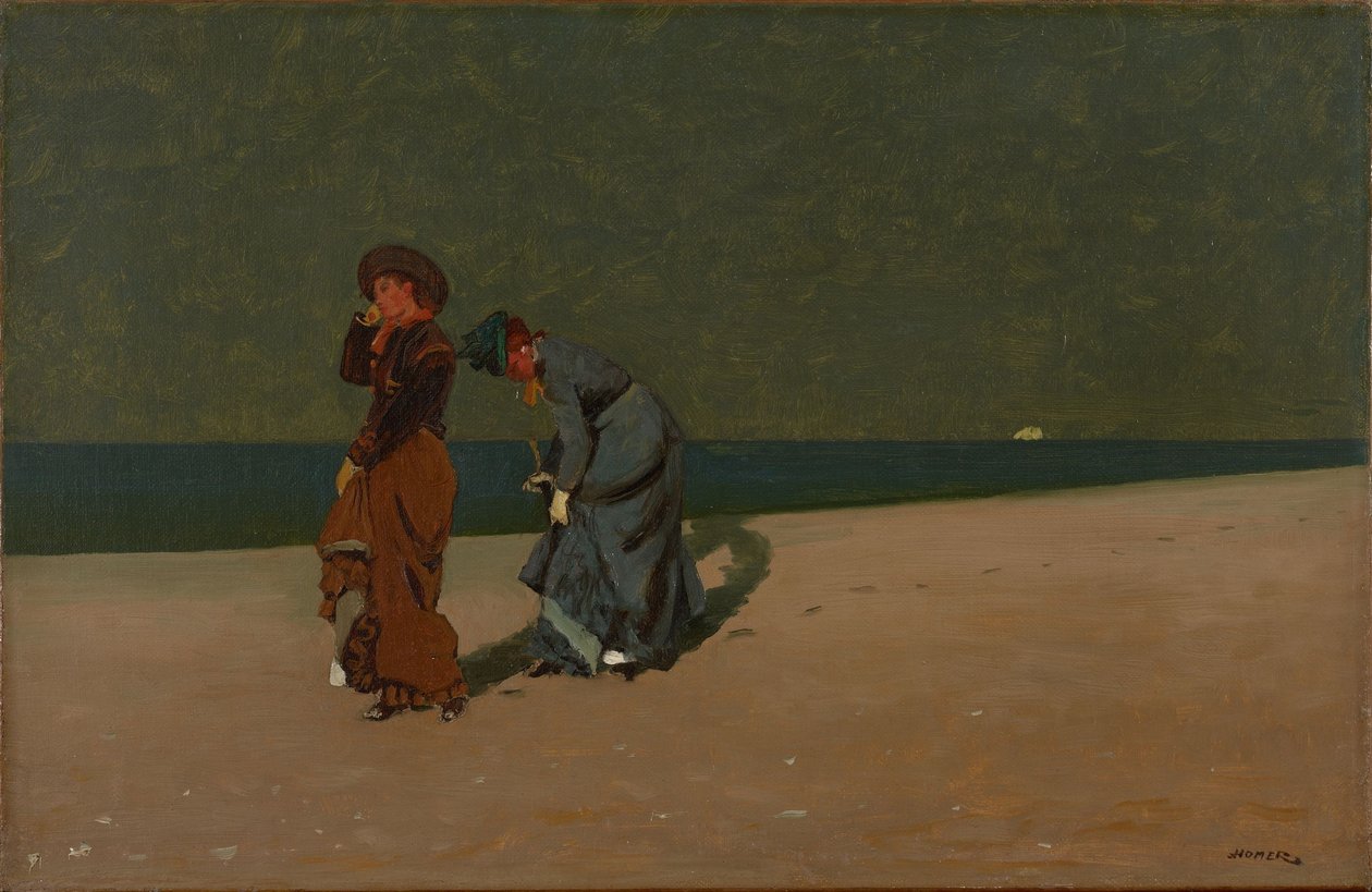 Večer na pláži od Winslow Homer