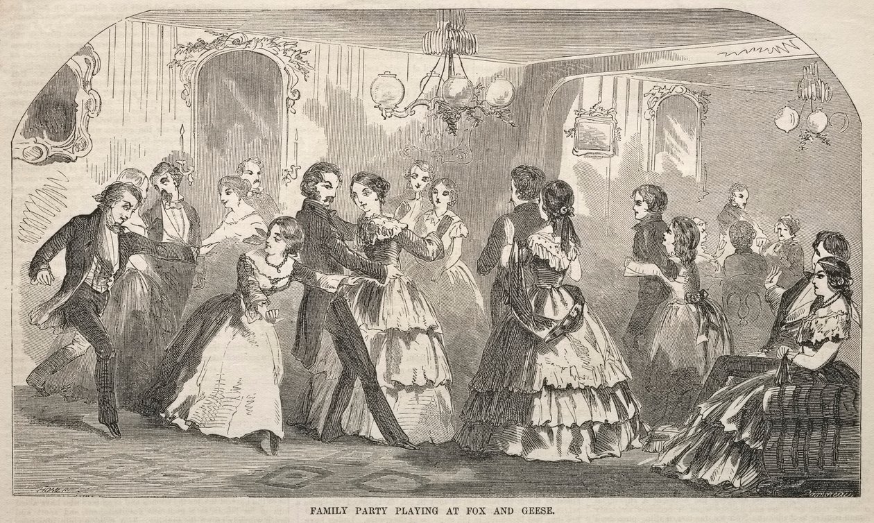 Family Party Playing at Fox and Huss, 1857. od Winslow Homer