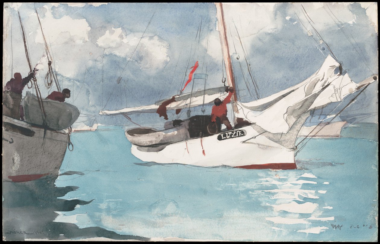 Rybářské lodě, Key West od Winslow Homer