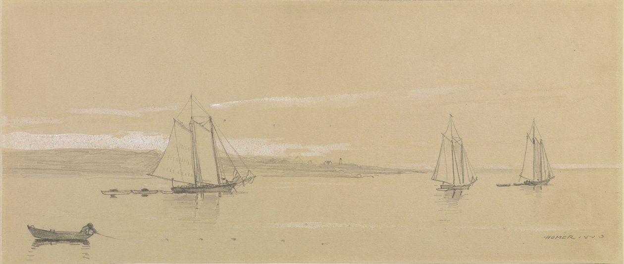 Rybářská flotila v Gloucesteru od Winslow Homer