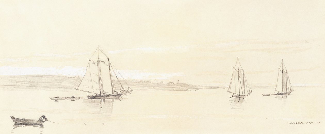Rybářská flotila v Gloucesteru od Winslow Homer